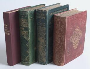 Boys&rsquo; cricket. Four early hardback titles of which three are in original cloth covers with elaborate pictorial and/or tooled gilt decoration to covers and spines. Titles are &lsquo;The Boy&rsquo;s Own Book: a Complete Encyclopaedia of Sports and Pastimes, London 1868