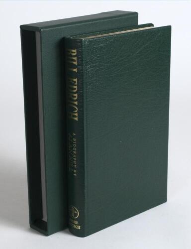 &lsquo;Bill Edrich. A Biography&rsquo;. Alan Hill. London 1994. Foreword by Denis Compton. Bound in full leather, gilt to top edge, in slipcase. Limited edition of 150 copies available for sale, this being number 70, signed to the limitation page by the author and Co