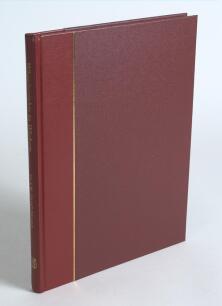 &lsquo;Wheelwrights to Wickets. The Story of the Cricketing Hearnes&rsquo;. J.W. &lsquo;Jack&rsquo; Hearne. Boundary Books, Goostrey 1996. Red quarter leather with gilt title to spine and gilt to top page edges. Limited edition no. 33/50, signed by Hearne and E.W. Swanton. Very 