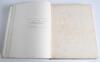 &lsquo;Imperial Cricket&rsquo;. P.F. Warner. London 1912. Large &lsquo;Limited Edition de Luxe&rsquo; issue of 100 copies, this being no. 92. Original full vellum covers, all edges gilt. Beautifully signed in ink by Warner to title page, &lsquo;Pelham F. Warner&rsquo;. Minor soiling to boa - 2