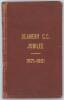 &lsquo;Deanery C.C. Jubilee 1871-1921. History of the Deanery Cricket Club from its birth in the Deanery Grounds to the Present Day&rsquo;. Edited by F.J. Montgomery. Printed by The Queenery Printing Works, Southampton 1921. Original maroon cloth covers, gilt title t