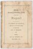 &lsquo;Wilts County Cricket Club Report&rsquo; 1909. Printed by C.H. Woodward, Devizes. 28pp booklet in original paper wrappers comprising statement of account, results, averages list of members for season 1909, list of offices and fixtures for 1910. Padwick 2842 rec