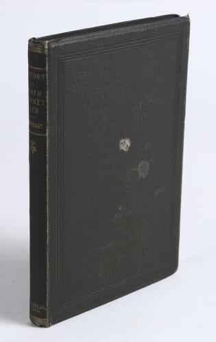 &lsquo;Historical Sketch of the Perth Cricket Club (The Premier Club of Scotland) from its origin in 1826-27 till 1879&rsquo;. William Sievwright. Perth 1880. Original olive cloth, gilt title to spine. Frontispiece photograph of the Perthshire Eleven 1876. Padwick 32