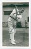 Willie Watson. Yorkshire, Leicestershire & England 1939-1964. Excellent mono real photograph plain back postcard of Watson full length in batting pose. Very nicely signed in black ink to the photograph by Watson. Photographer and location unknown. Postall