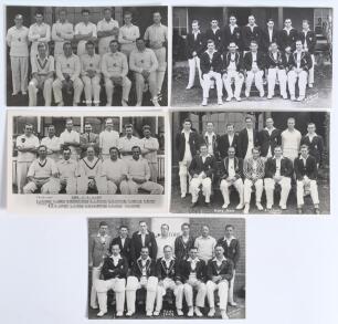 Kent 1946-1951. Five mono real photograph postcards of Kent teams of the period, players depicted seated and standing in rows. Teams are 1946, 1947, 1949, 1950 and 1951. All postcards by Flemons of Tonbridge with the exception of the 1947 by A. Wilkes & S
