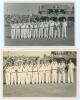 West Indies at Scarborough 1950. Two mono real photograph plain back postcards of the West Indian team at Scarborough for the match v H.D.G. Leveson-Gower&rsquo;s XI 9th- 12th September 1950. The players depicted standing in one row wearing cricket attire in fr