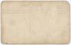 Percy Jeeves. Warwickshire 1912-1914. Early sepia real photograph postcard of Jeeves standing full length at the crease in batting pose. Nicely signed in black ink to the photograph by Jeeves. Publisher unknown. Postally unused. Rounding to corners and cr - 2