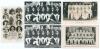 England, Australia and New Zealand Test and tour postcards 1926-1948. Five team postcards including a real photograph postcard of the England team v Australia for the 3rd Test, Headingley 1926, the players featured in cameo, J. Webb, Douglas Studio, Notti