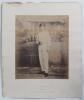George Frederick Tarrant. Cambridgeshire, North, Players, England etc. 1860-1869. Early large original sepia studio posed photograph of Tarrant in full cricket attire and wearing a hat. The photograph, taken in 1862, shows Tarrant standing in front of a w
