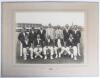 England v South Africa 1924. Large official original mono photograph of the England team who played South Africa in the first Test, played at Edgbaston 14th- 17th June 1924, the players seated and standing in rows wearing cricket attire and blazers. Playe