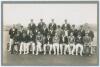 Australia tour to England 1926. Derbyshire v Australians. Original mono photograph of the two teams for the drawn tour match played at Chesterfield, 23rd & 24th June 1926. The players and officials seated and standing in rows wearing cricket attire, caps 