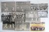 The Ashes. England v Australia 1953-1980. Eleven large original mono (one colour) press photographs of action, crowd scenes and team photographs from Ashes series of the period. From the 5th Test at The Oval in 1953, Bill Edrich in batting action for Engl