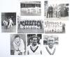 Test and tour match photographs 1939-1982. A good selection of seventeen original mono press photographs of matches, players, teams etc. Includes a mono photograph of the teams for a charity match played at Filleigh C.C., Devon, in 1952. Notable players f - 2