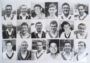 England v Australia 1964. A good selection of forty four pre tour portrait press photographs of the touring Australians, often two of each player, one portrait and one action. Players featured include Simpson (Cpt), Jarman, Connolly, MacKenzie, Corling, C