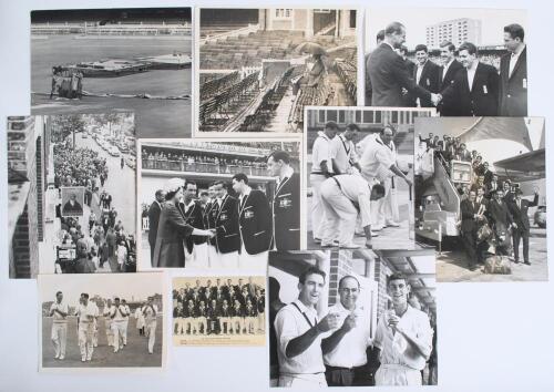 England v Australia 1964. A good selection of over eighty five mono press photographs from the tour, includes match action from Test and tour matches, team photographs of the Australian and England teams, players and events featured include the team arriv