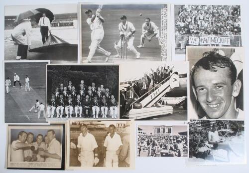 Australia v England 1965/66. A good selection of over ninety mono press photographs from the tour, includes match action from Test and tour matches, team photograph, players featured include Smith, Allen, Parks, Simpson, Boycott, Chappell, Grout, Walters,