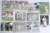 The Ashes. England v Australia 1977-1997. Over forty original press photographs including from the 1997 tour to England twenty one colour press photographs, of which three are signed by Dean Headley, Mark Butcher and Mark Ealham/ Robert Croft, also twenty - 2
