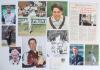 South Western county cricket 1950s-2020s. A selection of over one hundred original colour and mono press photographs, cuttings, player cards etc. covering Hampshire, Somerset, Glamorgan and Gloucestershire. A good number of items signed including R. Smith - 2
