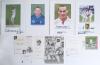 South Western county cricket 1950s-2020s. A selection of over one hundred original colour and mono press photographs, cuttings, player cards etc. covering Hampshire, Somerset, Glamorgan and Gloucestershire. A good number of items signed including R. Smith - 3