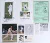 South Western county cricket 1950s-2020s. A selection of over one hundred original colour and mono press photographs, cuttings, player cards etc. covering Hampshire, Somerset, Glamorgan and Gloucestershire. A good number of items signed including R. Smith - 4
