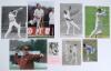Midlands county cricket 1950s-2000s. A selection of over one hundred original colour and mono press photographs, cuttings, player cards etc. covering Leicestershire, Northamptonshire, Warwickshire and Worcestershire. A good number of items signed includin - 2