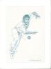 West Indies Test cricketers. Two mounted photographs, one a mono copy(?) photograph of Learie Constantine, the other a colour photograph of Brian Lara, each with signature in ink of the respective player window mounted below. Also a printed illustration o - 3