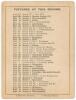 Australia tour to England 1902. &lsquo;England v. Australia&rsquo;. Fifth Test. &lsquo;Jessop&rsquo;s Match&rsquo;. Early original double sided scorecard with fully completed printed scores for the 5th Test at Kennington Oval, 11th- 13th August 1902. With Australia 2-0 ahead and the s - 2