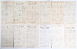 Gentlemen v Players at Lord&rsquo;s 1922-1962. A good selection of thirty one official scorecards for matches played at Lord&rsquo;s, the majority with complete printed and/ or handwritten scores. Seasons are 1922, 1923, 1925, 1927-1930, 1932, 1934, 1936-1939, and 19