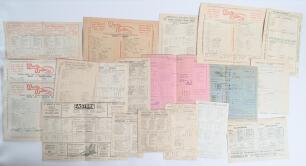 Kent, Sussex and West Country pre-war scorecards. Nineteen original scorecards, the majority with complete printed and/ or handwritten scores. Includes County and tour matches for Kent v Derbyshire, Tonbridge 1930, v Essex, Folkestone 1933, v Yorkshire, D