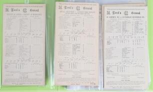 Wartime Lord&rsquo;s scorecards 1940-1945. Binder comprising thirty official scorecards for wartime matches played at Lord&rsquo;s. Teams featured include The Army, Royal Air Force, The Navy, Royal Australian Air Force, London Fire Service, Public Schools XI, Sir Pel