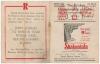 &lsquo;The Cricket Championship of India. The Ranji Trophy 1944-45&rsquo;. Official folding scorecard for the tournament Final, Holkar v Bombay, played at the Brabourne Stadium, Bombay, 4th- 9th March 1945. The scorecard with fully printed scores and facsimile signat - 2