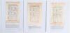 Nottinghamshire C.C.C. 1897-1909. Six early original scorecards, five for Nottinghamshire County matches and one other. Complete printed scores unless stated. Includes three commemorative silk scorecards for matches played at Trent Bridge, v Middlesex 19t