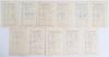 Nottinghamshire C.C.C. 1932-1935. Eleven original scorecards for &lsquo;home&rsquo; matches played at Trent Bridge, all with complete printed and/ or handwritten scores. Matches are v Lancashire 6th- 8th August 1932, won by 124 runs. v Glamorgan 6th- 9th May 1933, dr