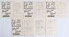 Nottinghamshire C.C.C. 1935-1939. Seventeen original scorecards for &lsquo;home&rsquo; matches played at Trent Bridge, all with complete printed and/ or handwritten scores. Matches are v South Africans 6th- 9th July 1935, drawn. v Derbyshire 13th- 16th July 1935, won - 3