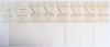 Nottinghamshire C.C.C. 1940-1944. Fifteen original wartime scorecards for matches played at Trent Bridge, all with complete printed and/ or handwritten scores. Matches are Nottinghamshire v Royal Air Force [Services XI] 13th July 1940, v Royal Air Force 5 - 2