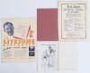 Yorkshire Benefits and Testimonials 1947-1961. Five original Benefit brochures including two souvenir brochures for Bill Bowes 1947 and Len Hutton 1950, both published by the Yorkshire Evening News, and another for Hutton, published by the &lsquo;Hull District&rsquo; - 2