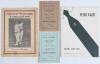 Somerset Benefits and Testimonials 1947-1963. Four original Benefit and Testimonial brochures/ leaflets including two copies of &lsquo;Facts & Figures of Somerset County Cricket Club 1891-1946&rsquo; published for Frank Lee&rsquo;s benefit 1947, both in original wrappers, 