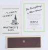 Surrey Benefits 1948-1953. Three original official Benefit brochures for Stan Squires 1948, Jack Parker 1951, and Alec Bedser 1953. Rusting to staples, otherwise in good condition. - 2