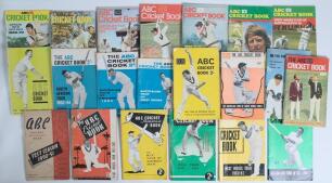 A.B.C. Cricket Books. 1950-2016. Fifty three original tour guides issued by the Australian Broadcasting Commission. Tours covered include England to Australia 1950/51 (lacking rear cover), 1954/55, 1958/59, 1962/63, 1965/66, 1970/71, 1974/75, 1978/79, Wes