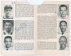 West Indies tour to England 1957. Two Playfair publications edited by Gordon Ross, both signed by members of the West Indies touring party. Includes an official souvenir tour brochure &lsquo;Cricketers from the West Indies&rsquo; for the 1957 tour (sixteen signatures - 3