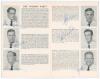 &lsquo;Cricketers from South Africa&rsquo; 1960. Official tour souvenir programme for the tour by Playfair edited by Gordon Ross. Signed in ink to pen pictures by fourteen playing members of the touring party. Signatures are McGlew (Captain), Goddard, Adcock, Carlste - 2