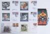 Sporting signed commemorative covers. Six Benham Silk commemorative covers, each individually signed. Subjects/ signatures are Sally Gunnell &lsquo;Captain of British Women&rsquo;s Athletics&rsquo; 12th August 1994, Rob Andrew 1995 Rugby World Cup, South Africa, four &lsquo;Grea