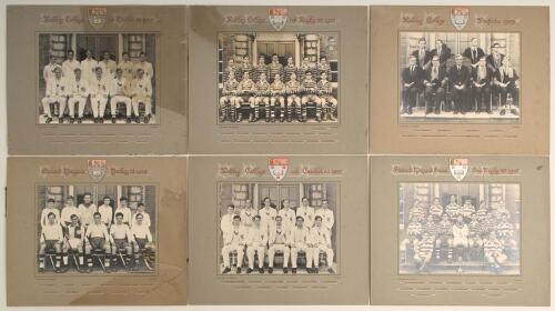 Radley College (Oxfordshire). Selection of official team photographs from the period including 1st Eleven 1957, 1958, 2nd Rugby XV 1958, Senior Rugby XV 1959, Hockey XI 1959, Prefects 1959, &lsquo;Stewart Morgan&rsquo;s Social 1955 and 1956. Plus two other sporting s