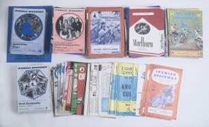 Ipswich Speedway programmes 1964-1983. A large selection of around two hundred and forty official programmes for Ipswich Witches speedway meetings of the period. Programmes are for seasons 1964 (Qty 2), 1969 (1), 1971 (13), 1972 (48), 1973 (35), 1974 (40)