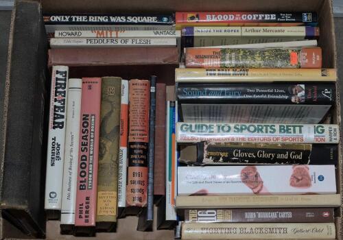 American boxing Books. Good selection of titles including &lsquo;&rsquo;The Magnificent Rube, Charles Samuels 1957, &lsquo;Gloves, Glory and God&rsquo; Henry Armstrong 1956, &lsquo;Fighting Blacksmith&rsquo;. Gilbert Odd 1976, &lsquo;The Jacobs Story&rsquo;. Daniel M. Daniel 1950 etc. Odd American spor