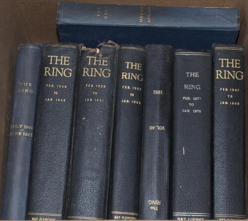 The Ring Magazine&rsquo; 1936 to 1978. Individual issue for February 1936 to January 1937, February 1947 to January 1949, May 1955 to April 1956, May 1957 to April 1958, May 1950 to June 1962, February 1977 to January 1978. Plus record book 1948 and 1954. Odd f