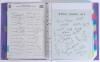 Football facsimile autograph sheets 1950s-1990s. Purple file comprising a large collection of over eighty facsimile official and unofficial autograph sheets of football clubs covering the English and Scottish football leagues. Clubs featured are Aberdeen, - 2
