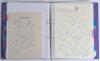 Football facsimile autograph sheets 1950s-1990s. Purple file comprising a large collection of over eighty facsimile official and unofficial autograph sheets of football clubs covering the English and Scottish football leagues. Clubs featured are Aberdeen, - 4