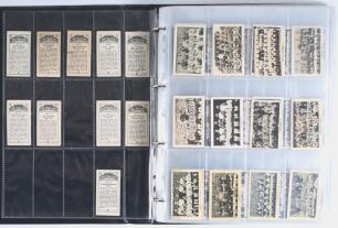 Football trade cards 1920s-1930s. Binder comprising a large selection of original football trade and cigarette cards with the odd later reprint. Original series include Boys&rsquo; Magazine &lsquo;Football Series&rsquo; 1922 (Qty 12), &lsquo;Famous Footballers Series&rsquo; 1929 (10 p