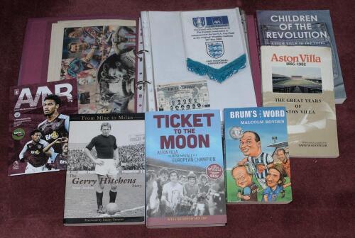 Aston Villa F.C. Good selection of books, guides, biographies, supplements, odd ticket, CD&rsquo;s and modern big match programmes including the odd signed limited edition. Includes Villa Supporters Club Annuals for 1960/61 and 1962/63, Aston Villa Who&rsquo;s who 18